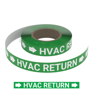Hvac Return (Green) - Pipe Marking Roll